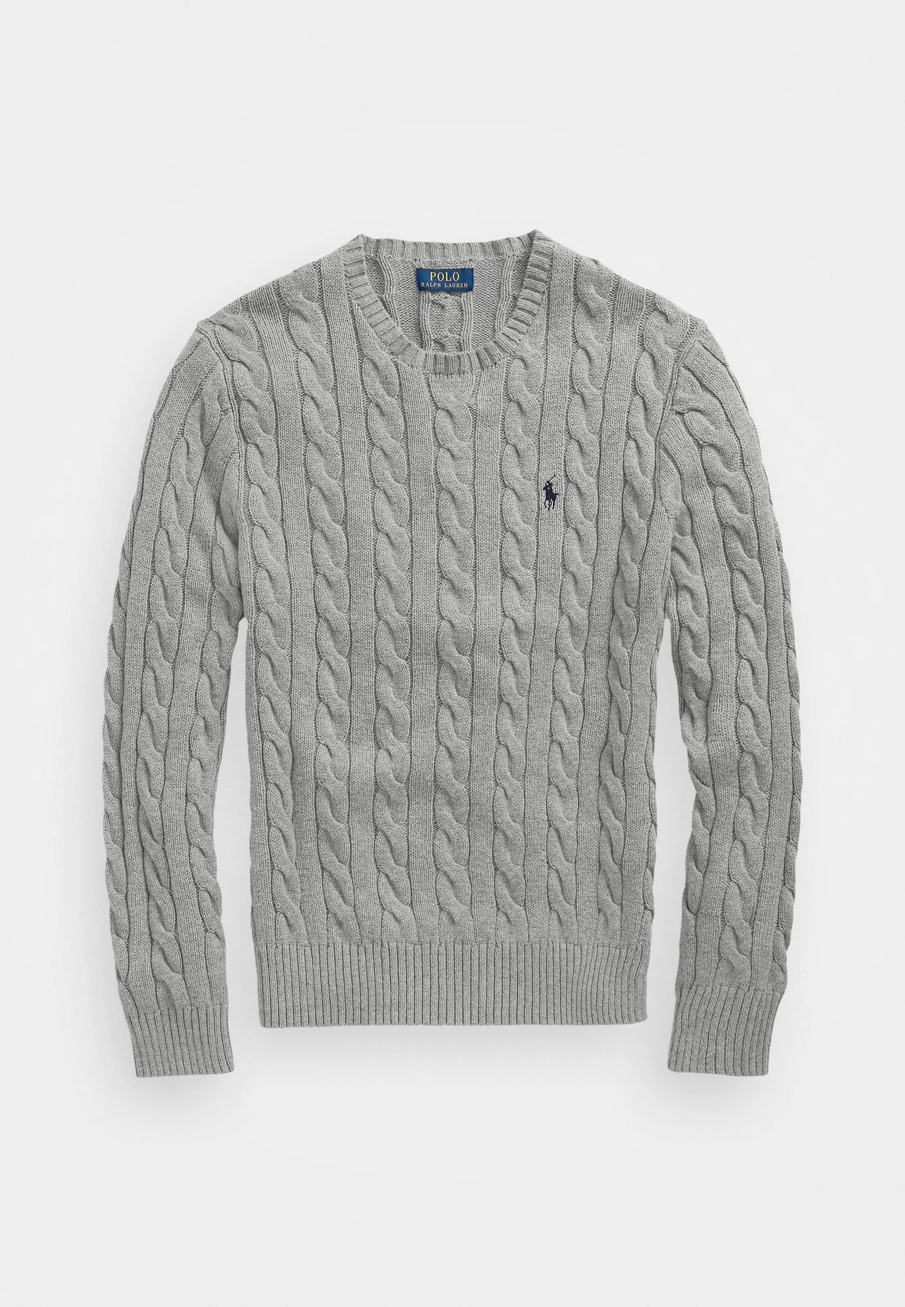 Cable knit cotton sweater