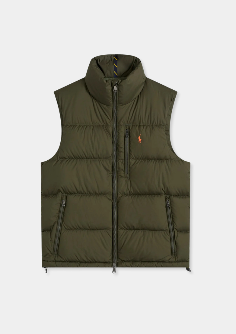 Sleeveless puffer jacket