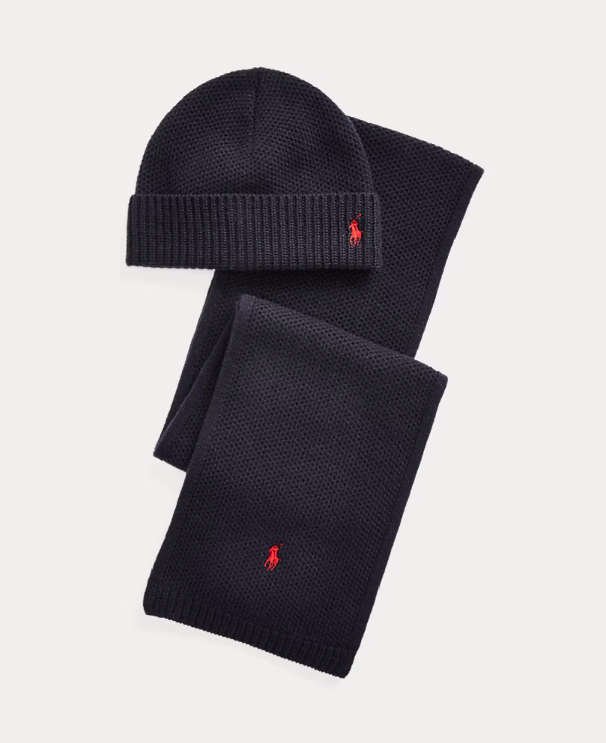 Wool scarf and hat set