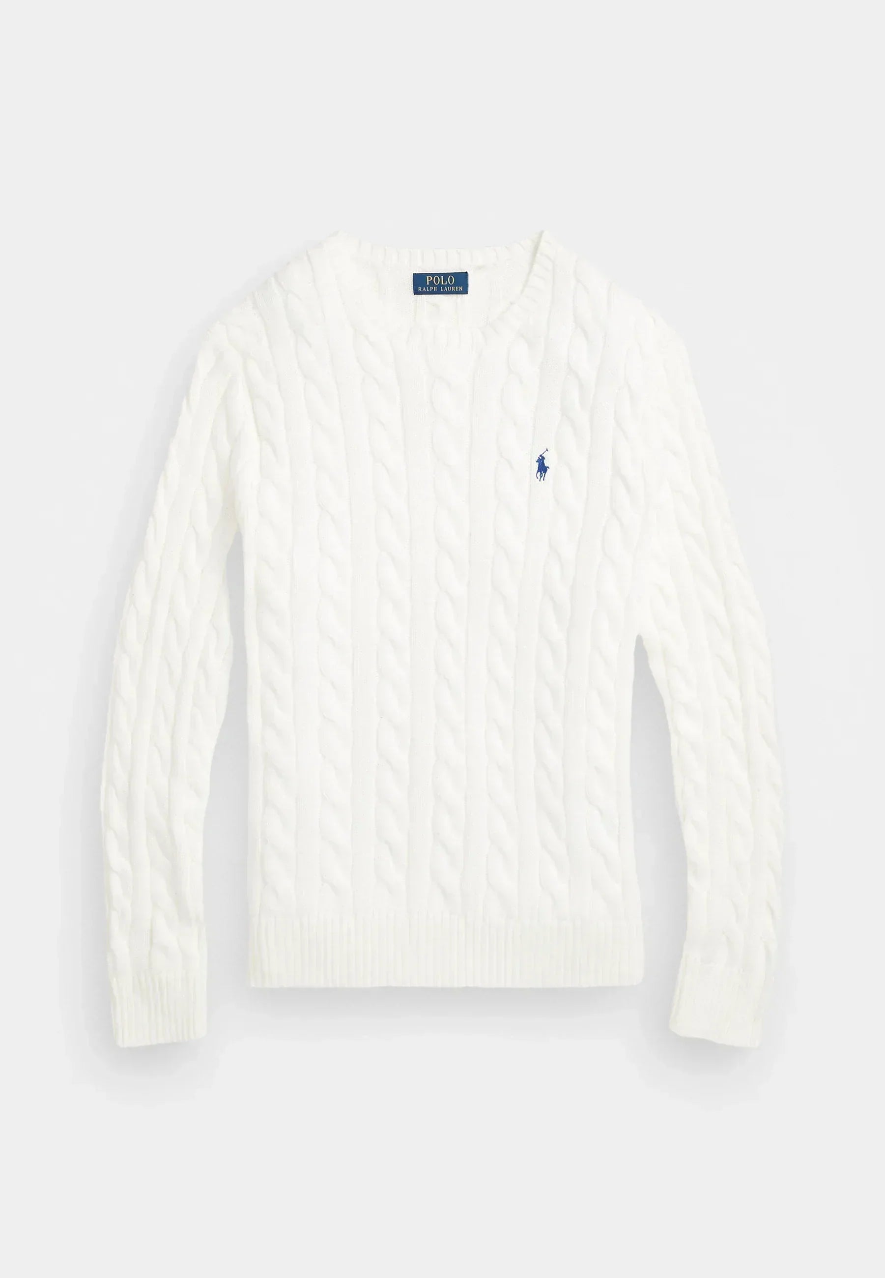 Cable knit cotton sweater