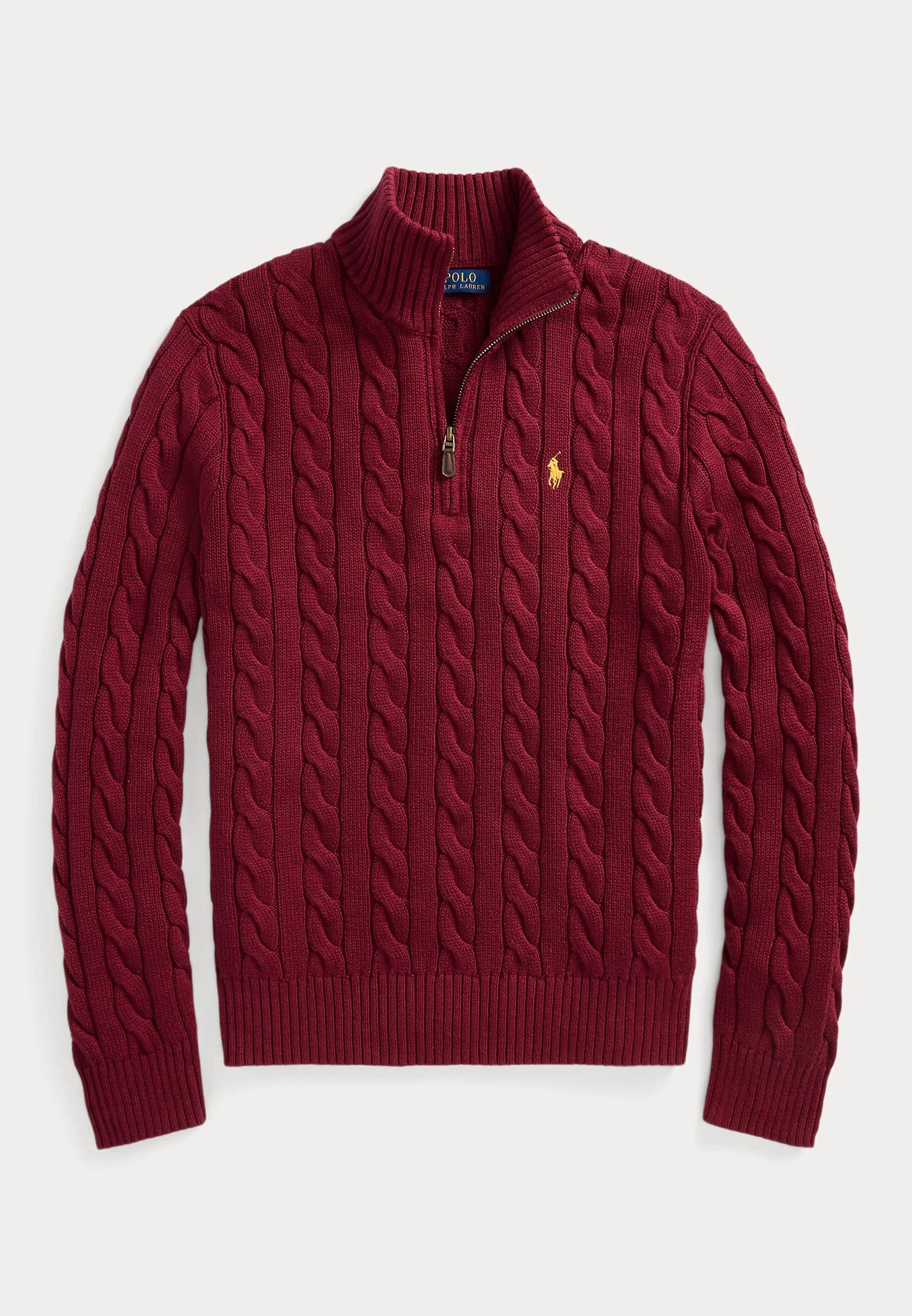 Zip-up sweater in twisted cotton