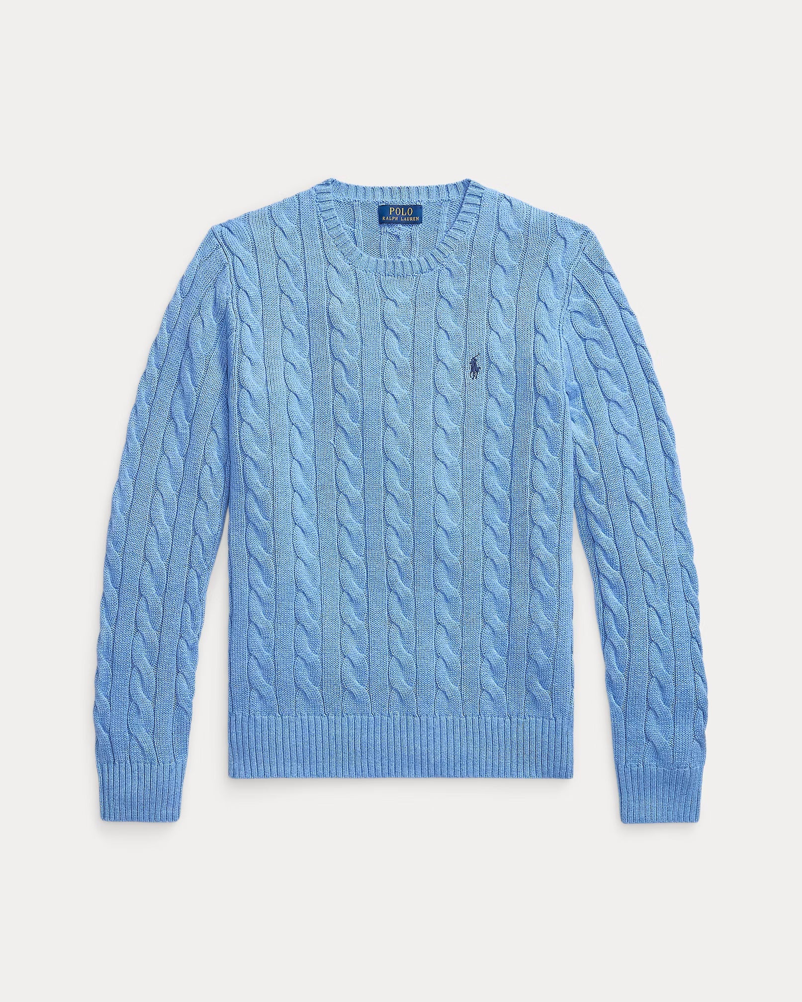 Cable knit cotton sweater