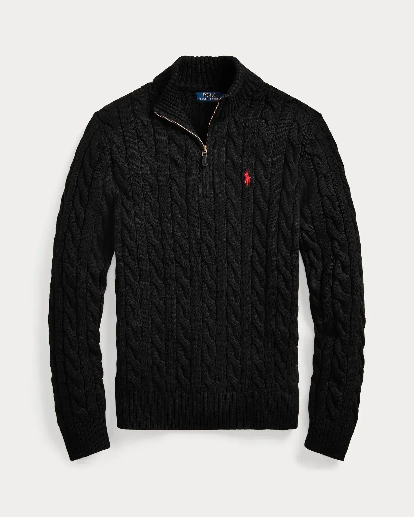 Zip-up sweater in twisted cotton