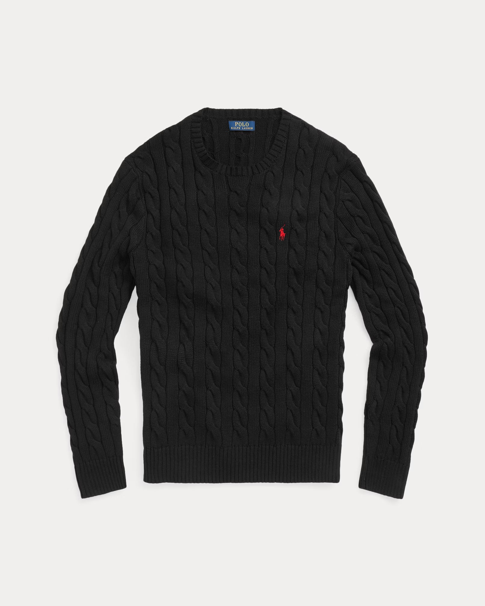 Cable knit cotton sweater