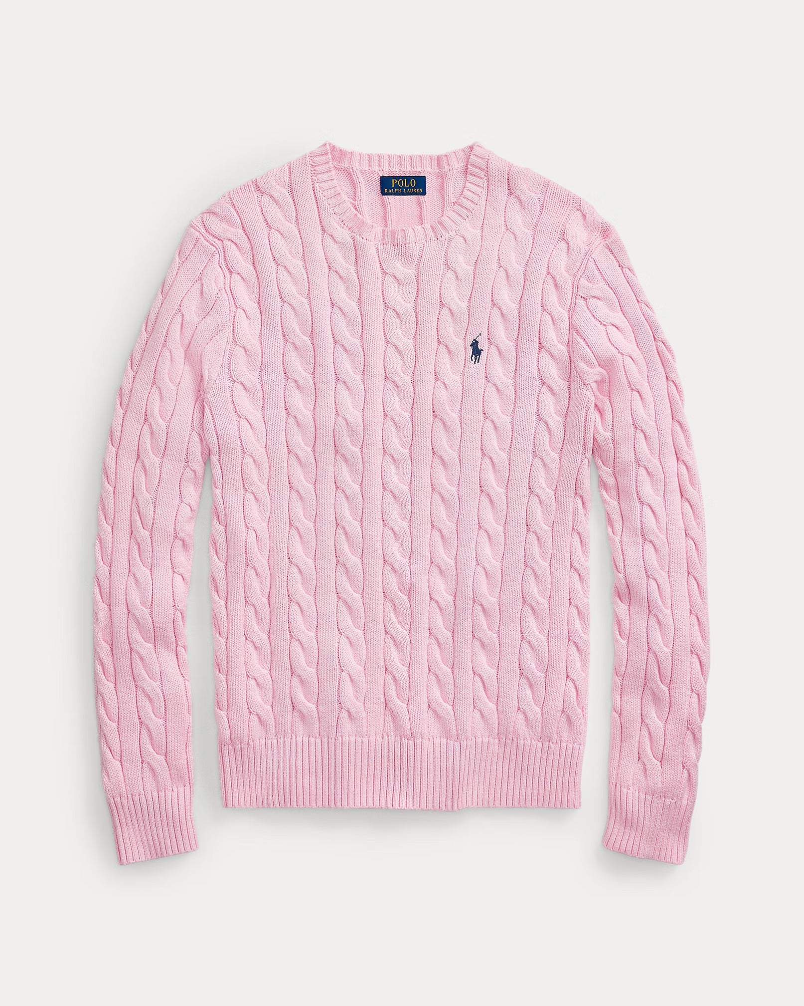 Cable knit cotton sweater
