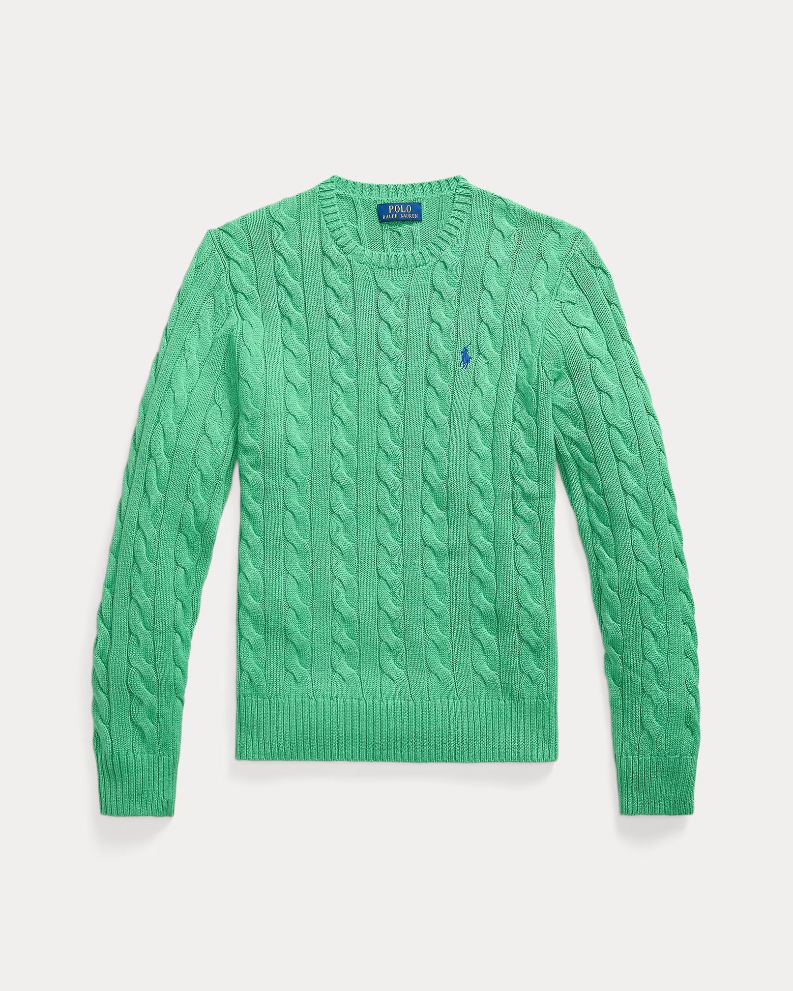 Cable knit cotton sweater