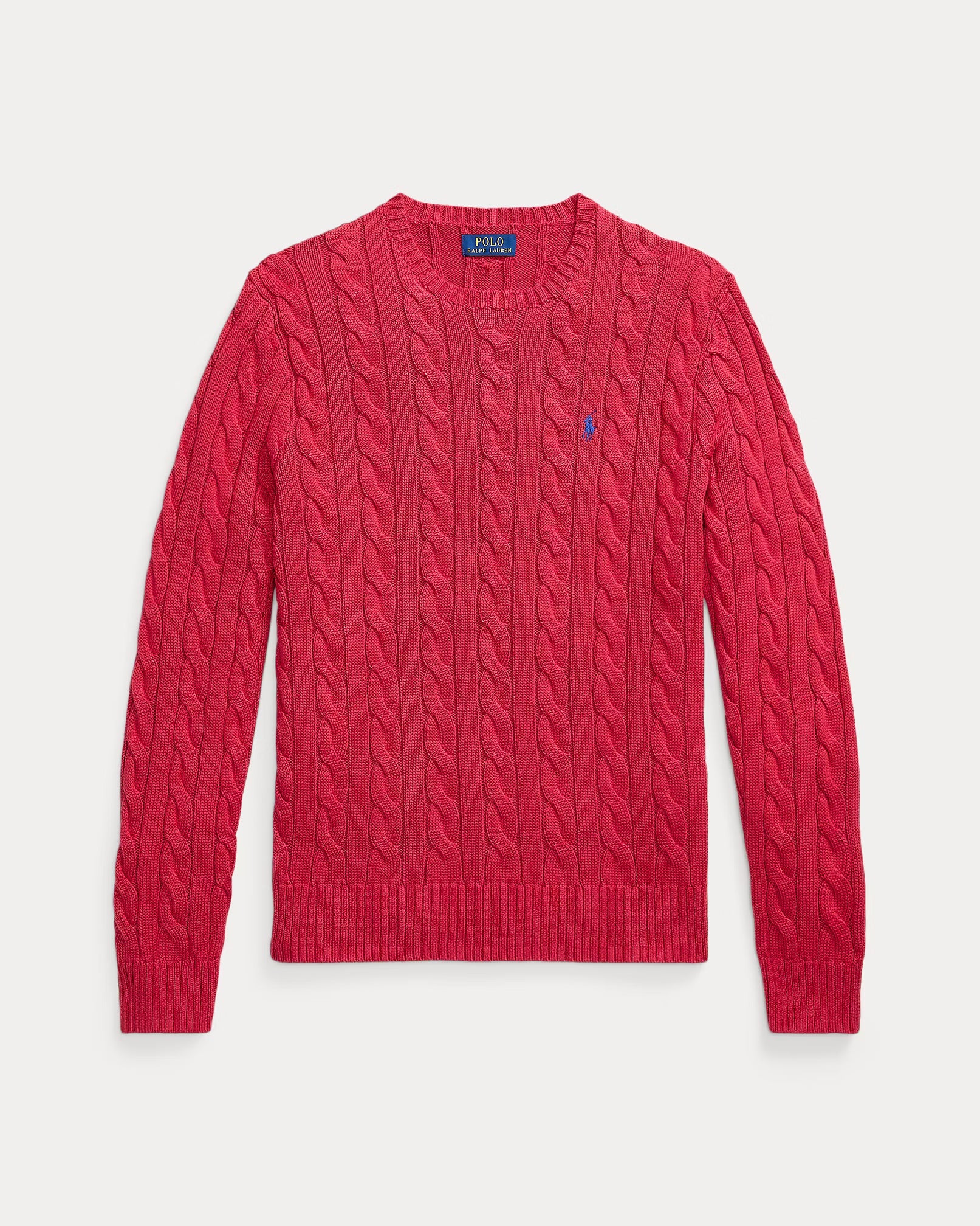 Cable knit cotton sweater
