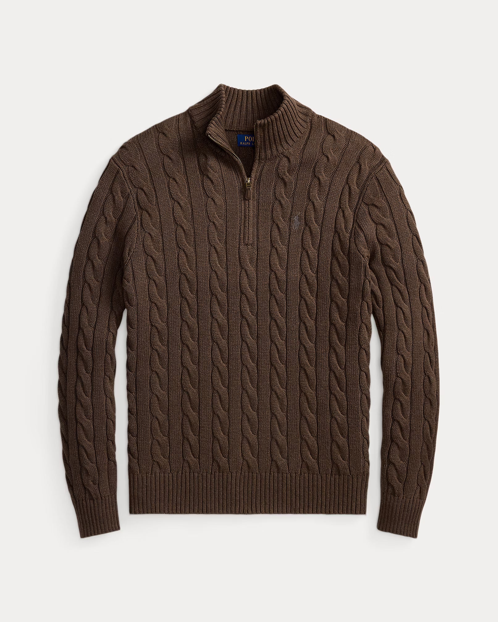 Zip-up sweater in twisted cotton